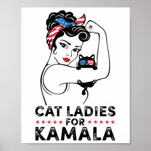 Poster Damas Por Kamala Harris Para O Presidente Eleitora