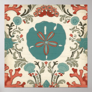 Póster Damasco Costeiro I