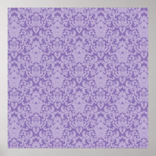 Póster Damask Lace Purple
