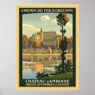Póster d'Amboise do castelo