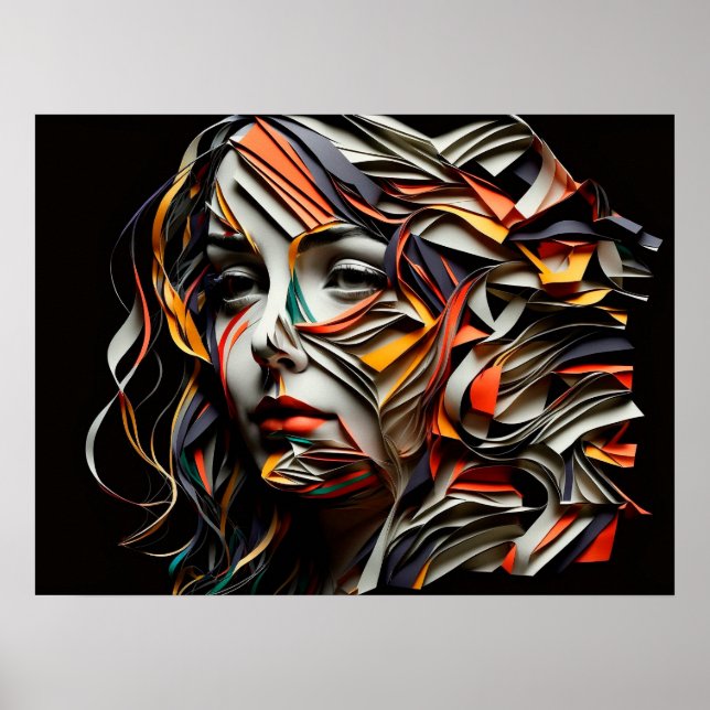 Poster Dame de papier (Frente)