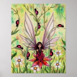 Póster Damybug Fairy Fantasy Art Illustration de
