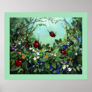 Póster Damybugs Em Planta