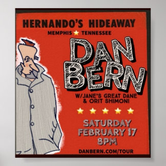 Poster Dan Bern Winter Tour 2024 (H)