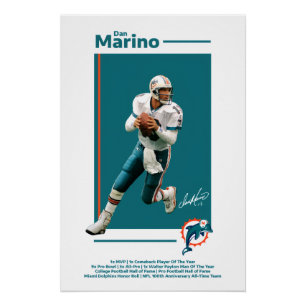 Póster Dan Marino Miami Dolphins Poster