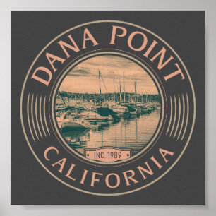 POSTER DANA POINT ORANGE CALIFORNIA - DANA POINT HARBOR