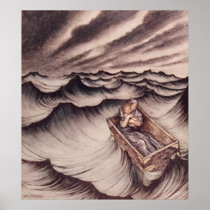 Póster Danae e seu filho Perseus