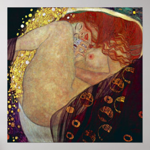 Poster Danaë — Gustav Klimt (1907-1908)