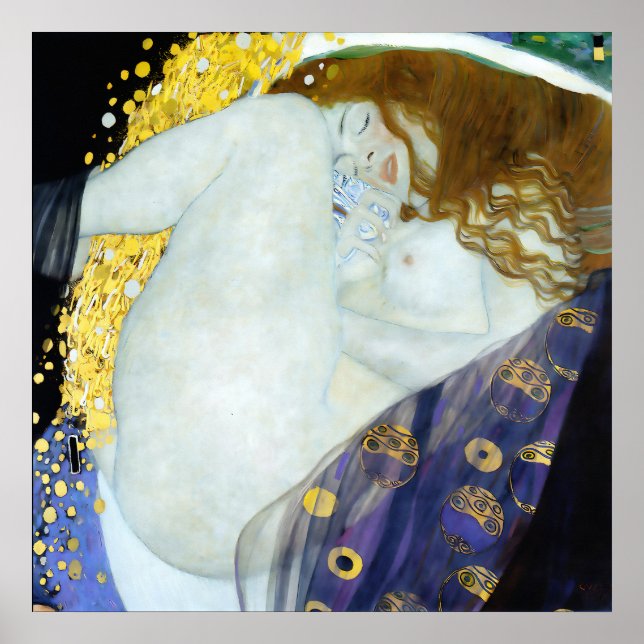 Poster Danae - Gustav Klimt - Art Nouveau (Frente)