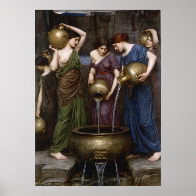 Poster Danaides John William Waterhouse (Frente)