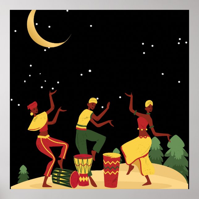 Poster Dança à Lua (Frente)