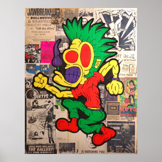 Póster "Dança à música" (Frente)