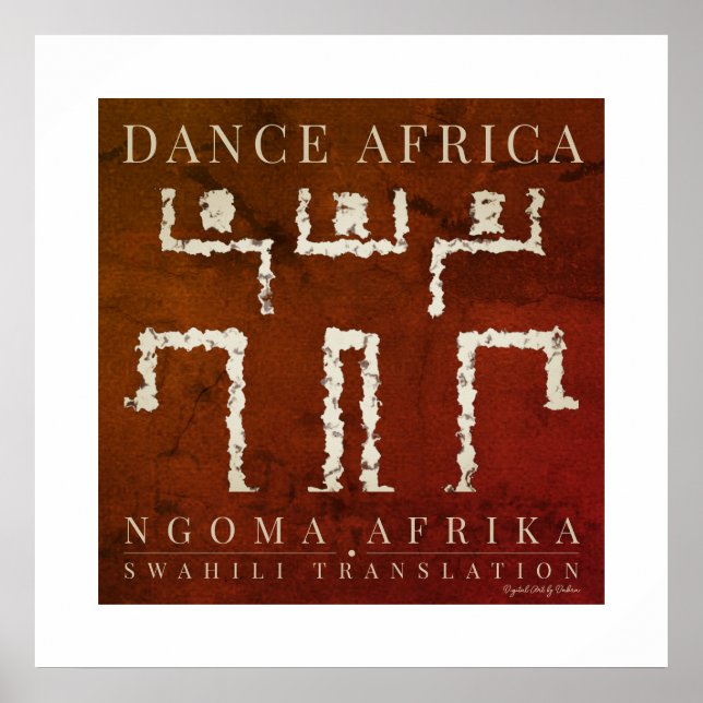Poster Dança Africana (Frente)