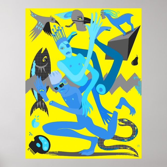 Poster Dança amarela (Frente)