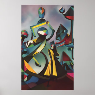 Poster Dança Antes do amanhecer - Ken Gage Surreal Art