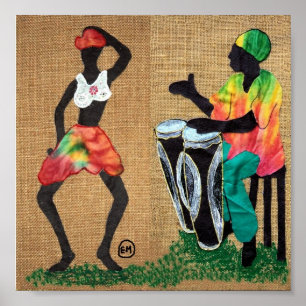 Póster Dança aos cilindros