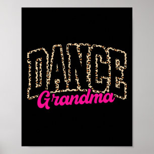 Poster Dança Avó Leopardo Dançando Meninas de Vida Mulher