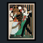 Póster "Dança Casal" George Barbier Art Deco 12 x 16<br><div class="desc">Colorido,  George Barbier,  Art Deco,  Impressão "Dança Casal"</div>