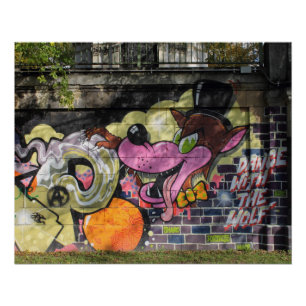 Póster Dança com os grafites do lobo