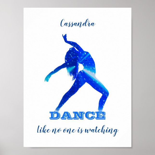 Poster Dança Como ninguém está assistindo Abstrato (Frente)