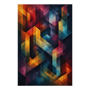 Póster Dança Cromática Moderna