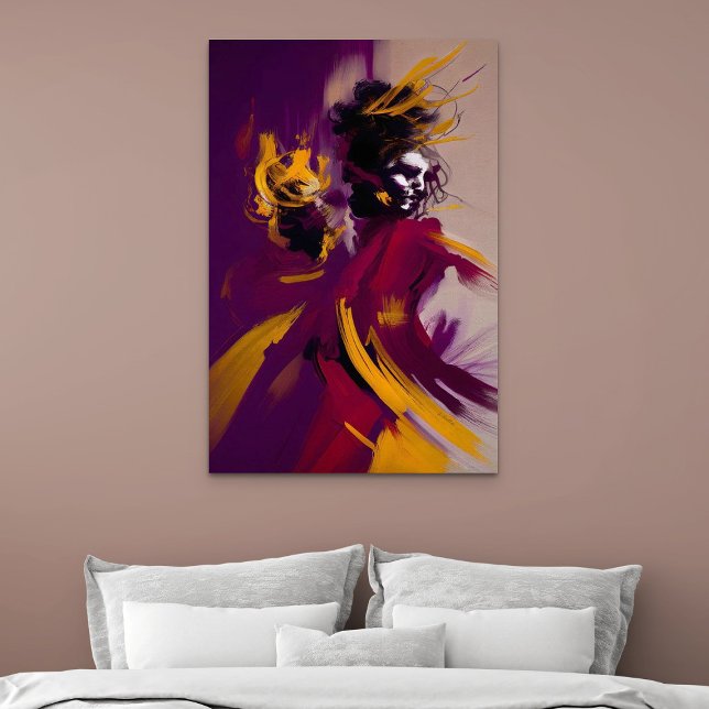 Poster Dança Da Mente – Figura Abstrata Expressiva (Dance Of The Mind – Expressive Abstract Figure
)