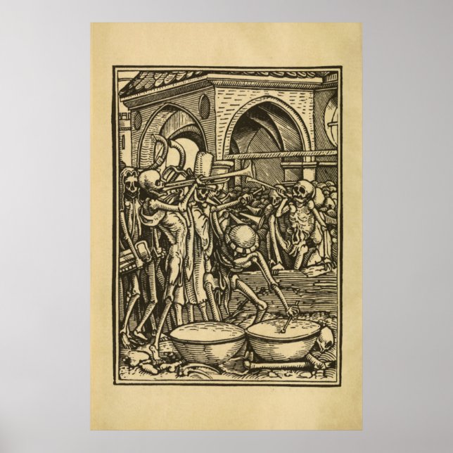 Poster Dança da Morte | Ossos de Todos os Homens | 24x36 (Frente)