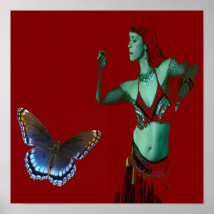 Poster Dança de borboletas