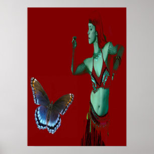 Poster Dança de borboletas