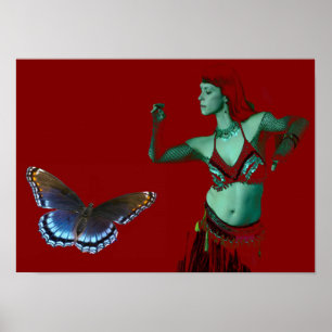 Poster Dança de borboletas