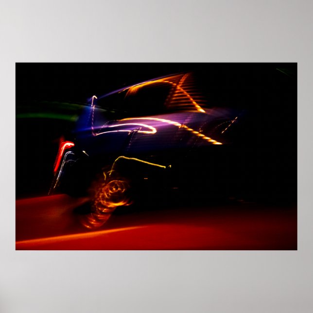 Poster dança de carro roxo (Frente)