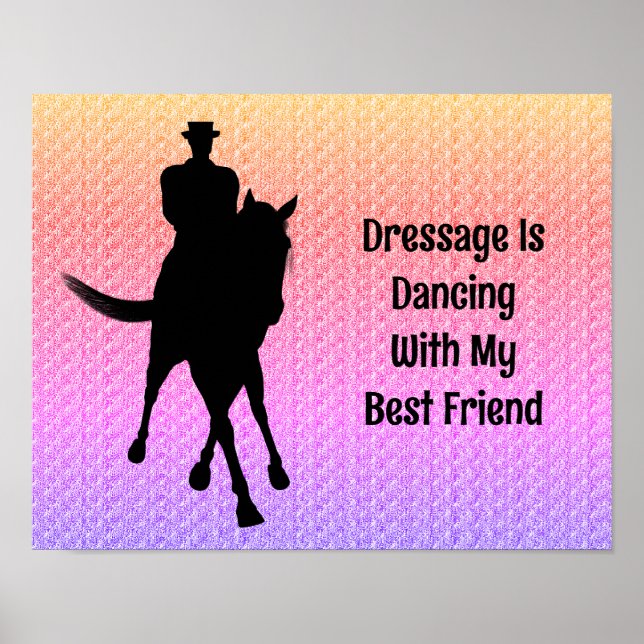 Poster Dança De Dressagem Com Cavalo E Cavaleiro Mais Ami (Frente)