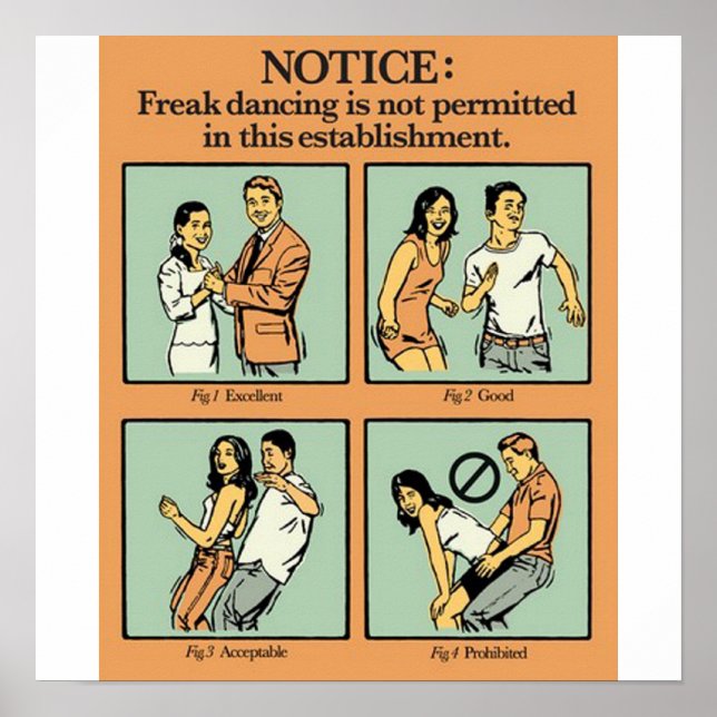 Póster Dança de Freak Não Permitida (Frente)