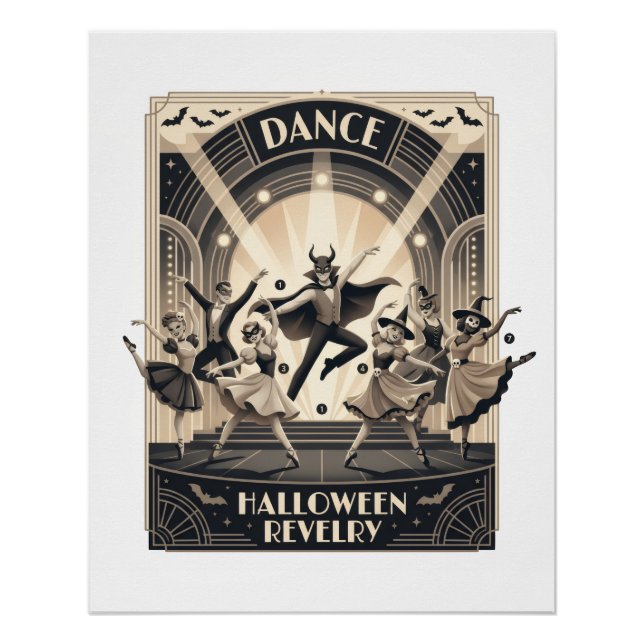 Póster Dança de Gala do Halloween (Frente)