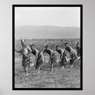 Poster Dança de guerra maori 1917
