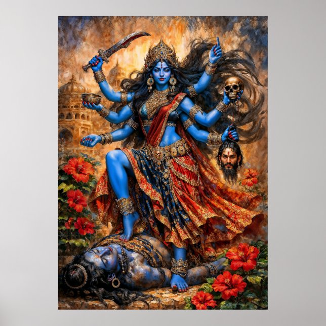 Poster Dança de Kali em Shiva (Frente)