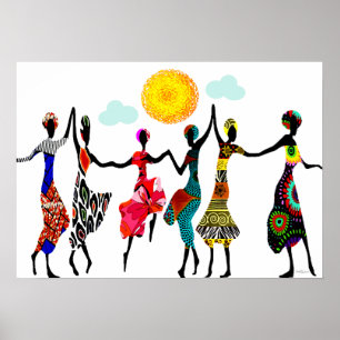 Poster Dança de Louvado Africano