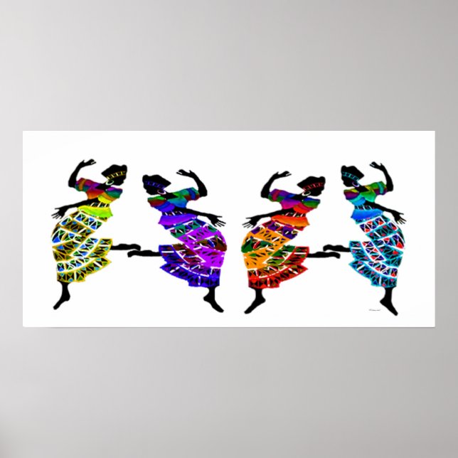 Poster Dança de Pé Africana (Frente)