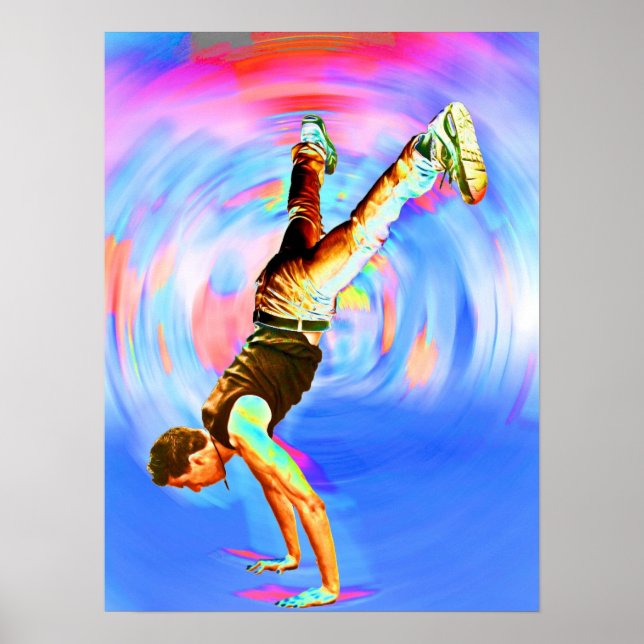 Póster Dança de rua, Blues/Reds (3), No-Sil't (Frente)