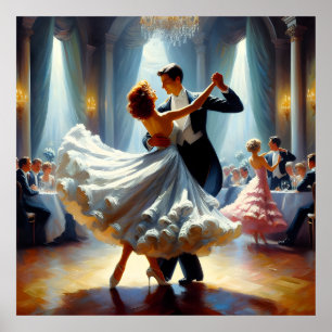 Poster Dança de Swing Dança de Salão Dançarino Dança