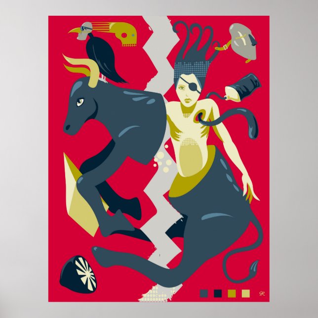 Poster Dança de vaca (Frente)