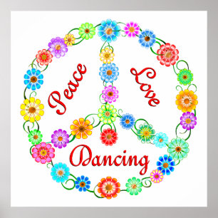 Póster Dança do amor da paz