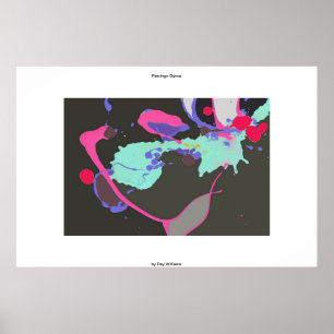 Póster Dança do flamingo