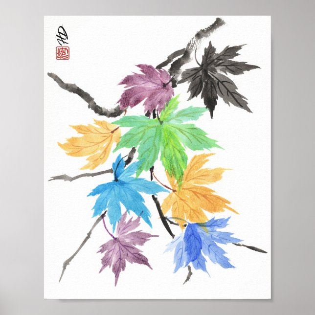 Poster Dança do Maple Arco-íris (Frente)