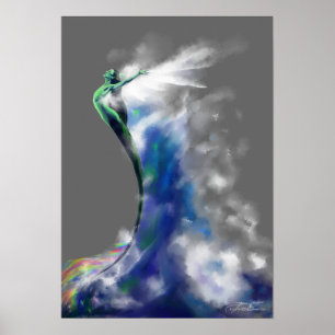 Póster Dança do mar: Escuro - cinzas