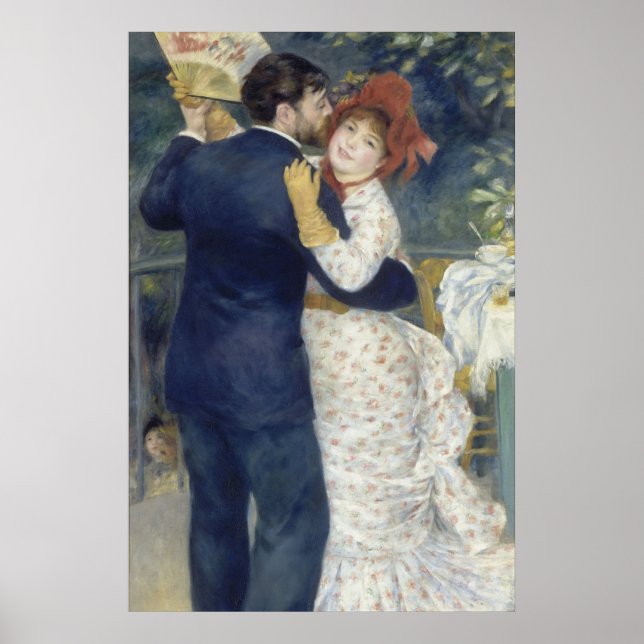 Poster Dança do País - Pintura Impressionista Renoir (Frente)