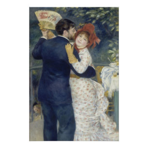 Póster Dança do País - Pintura Impressionista Renoir