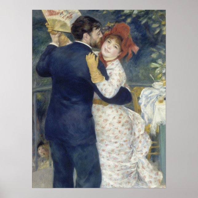 Poster Dança do País - Pintura Impressionista Renoir (Frente)