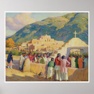 Póster Dança do por do sol - cerimónia à noite Sun