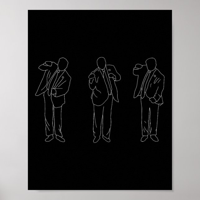 Poster Dança do Trump Engraçada  (Frente)